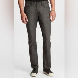 John Varvatos Men's Slim Straight Jeans - Charcoal